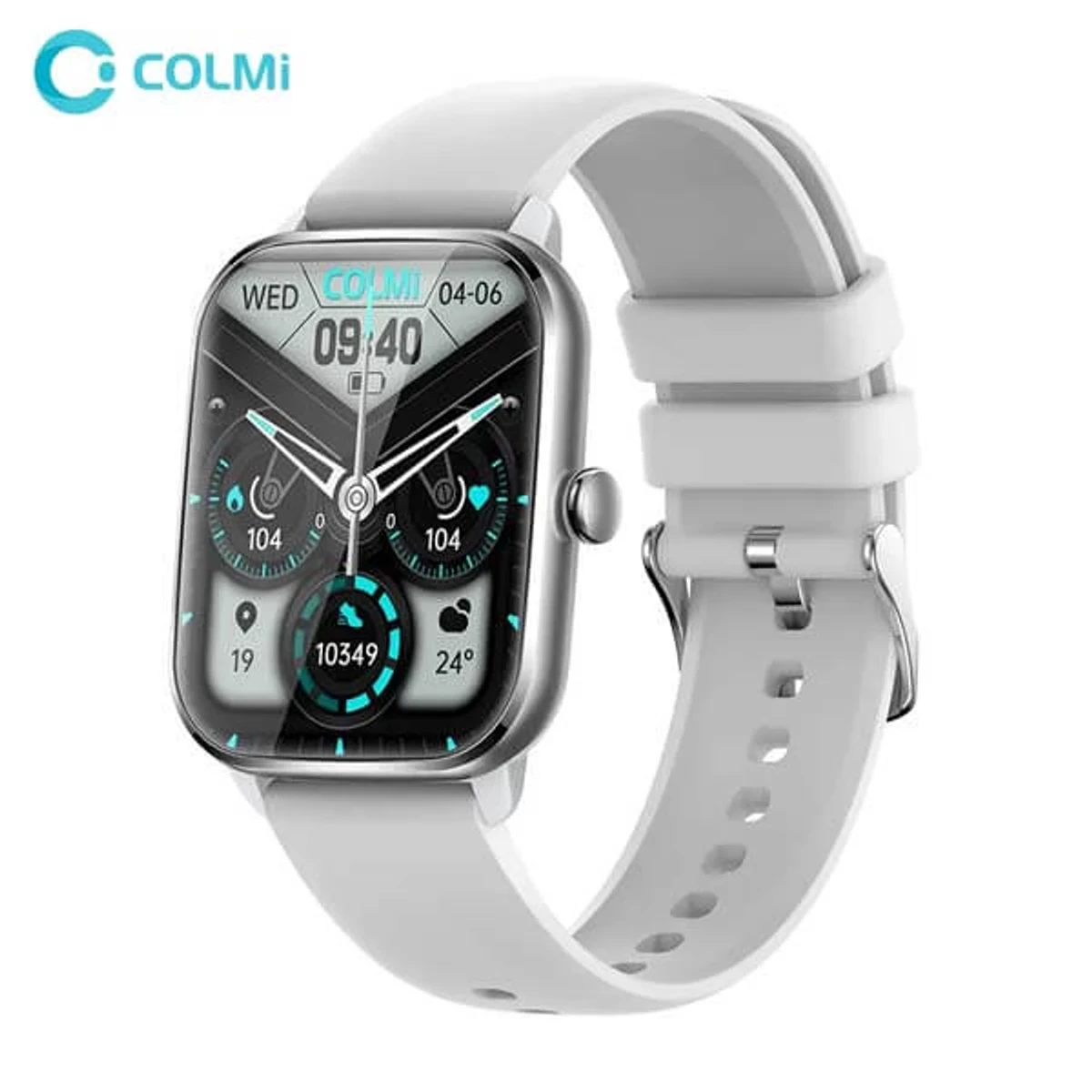 Colmi C61 Bluetooth Calling Smart Watch- Silver Colo